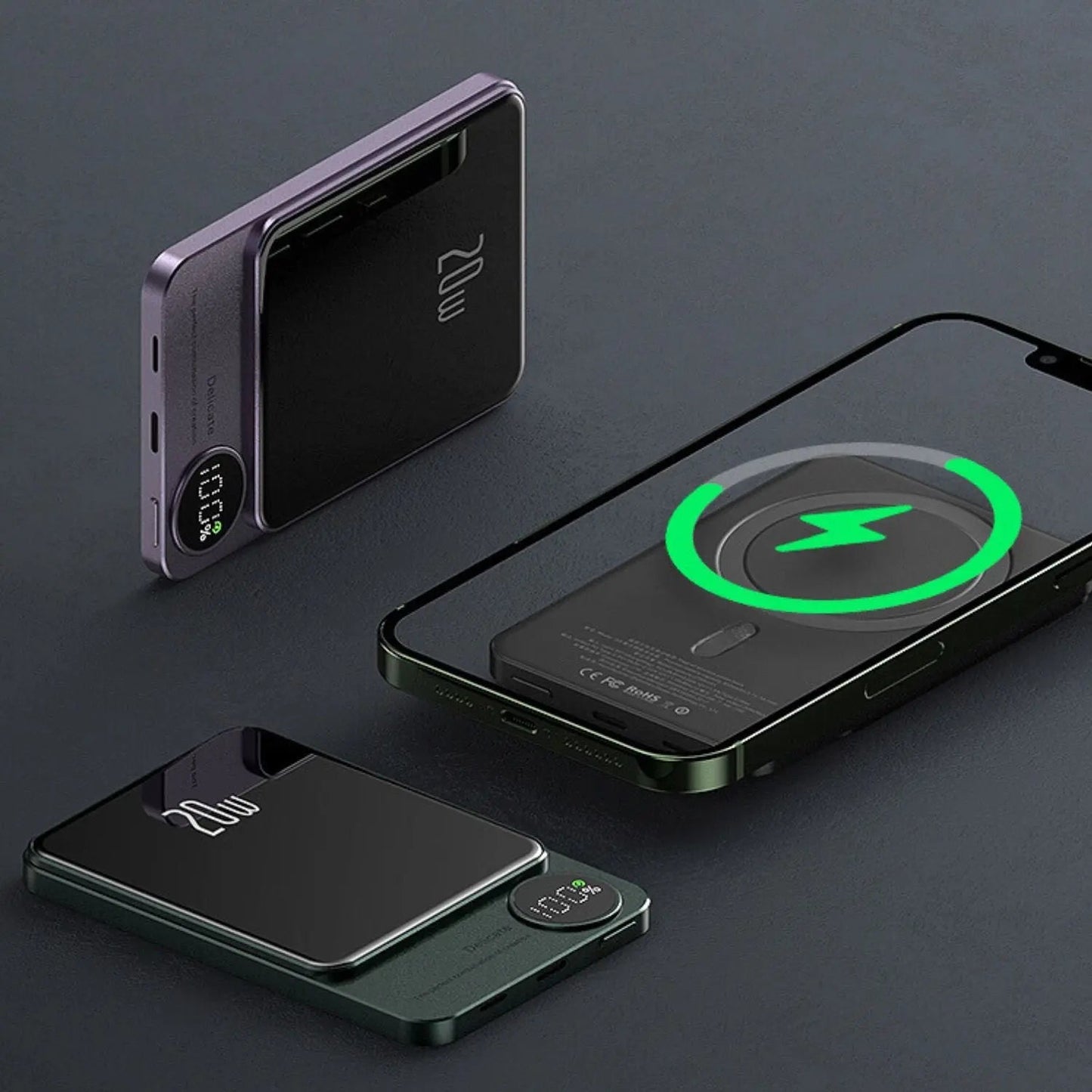 Skorter | Magnetic Fast Charging Power Bank – Wireless, High-Capacity Backup Battery for All Devices