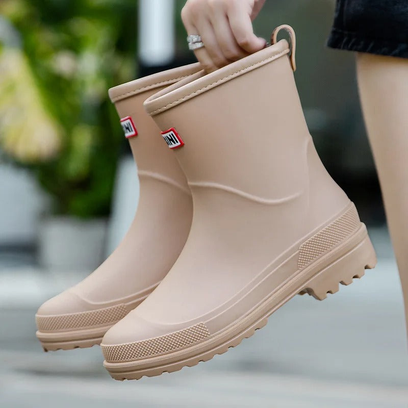 Skorter | AquaStride 2.0 | Stylish Mid-Calf Waterproof Rain Boots for Women