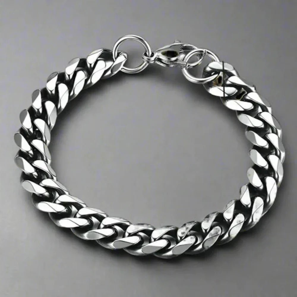 Skorter | Armored CHAIN BRACELET – Adjustable Stainless Steel Punk-Inspired Elegance