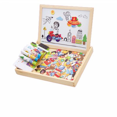 Skorter | ArtMagnet Board – Montessori Wooden Magnetic Drawing Board for Kids – Creativity & Learning