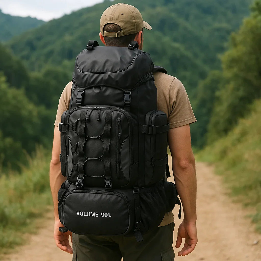 Skorter | 90L Waterproof Hiking Backpack - Ultra-Lightweight Travel Pack for Outdoor Adventures & Camping