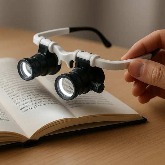 Skorter | Celestara™ | LED Illuminated Precision Magnifier with Adjustable Brightness | Ideal for Reading, Hobbies & Detailed Work