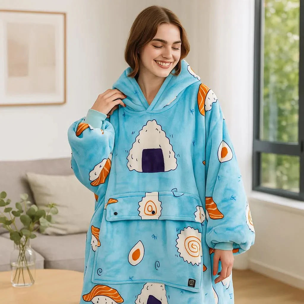 Skorter | USB heated blanket hoodie for intense warmth