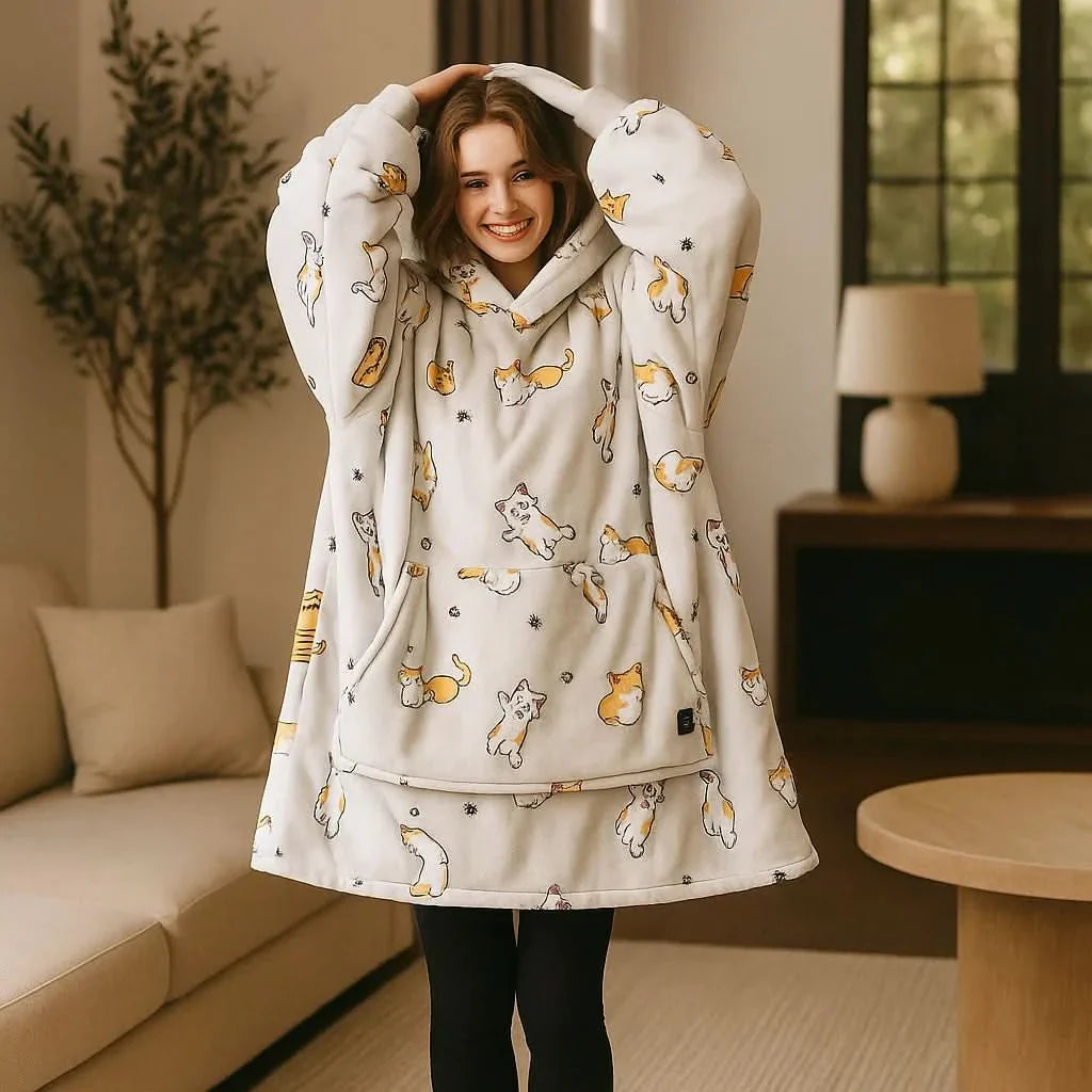 Skorter | USB heated blanket hoodie for intense warmth