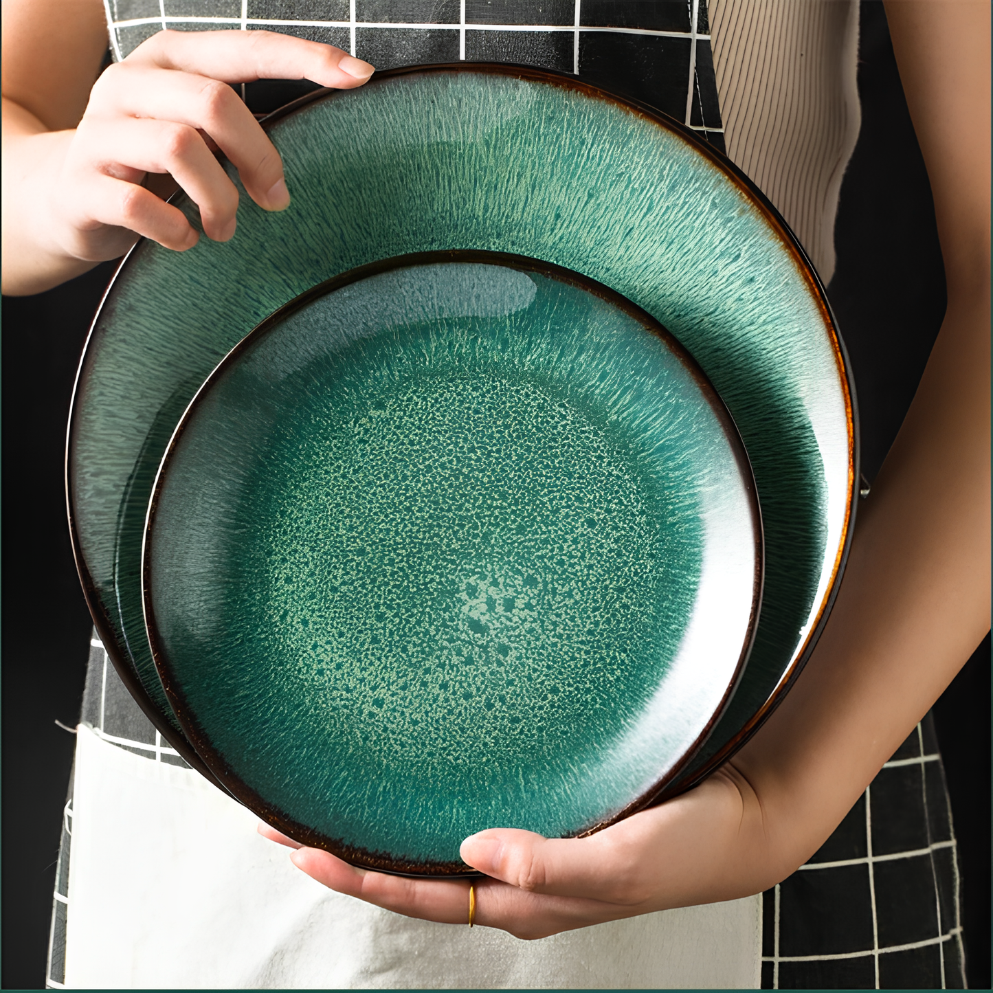 Skorter ceramic plate - Océane