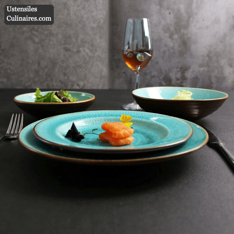 Skorter hole in porcelain - Turquoise