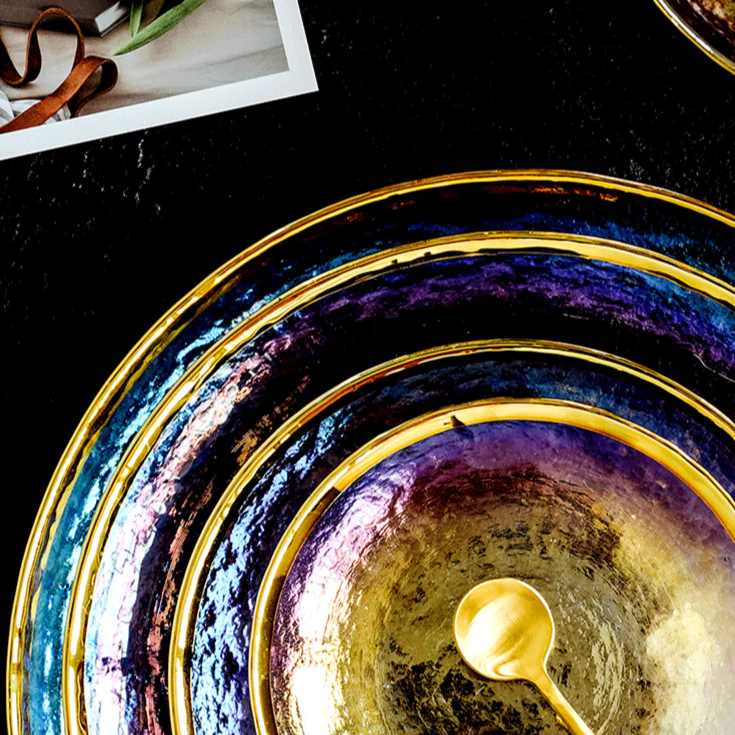 Skorter plates collection - Opal rainbow