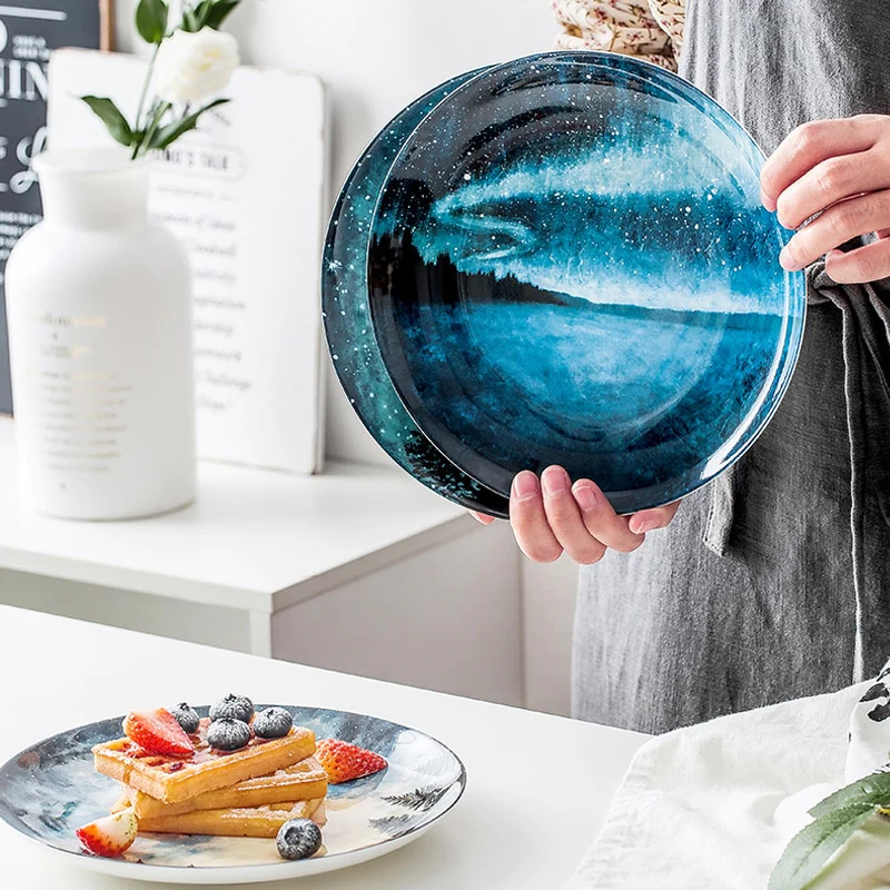 Skorter ceramic plate - Les nocturnes