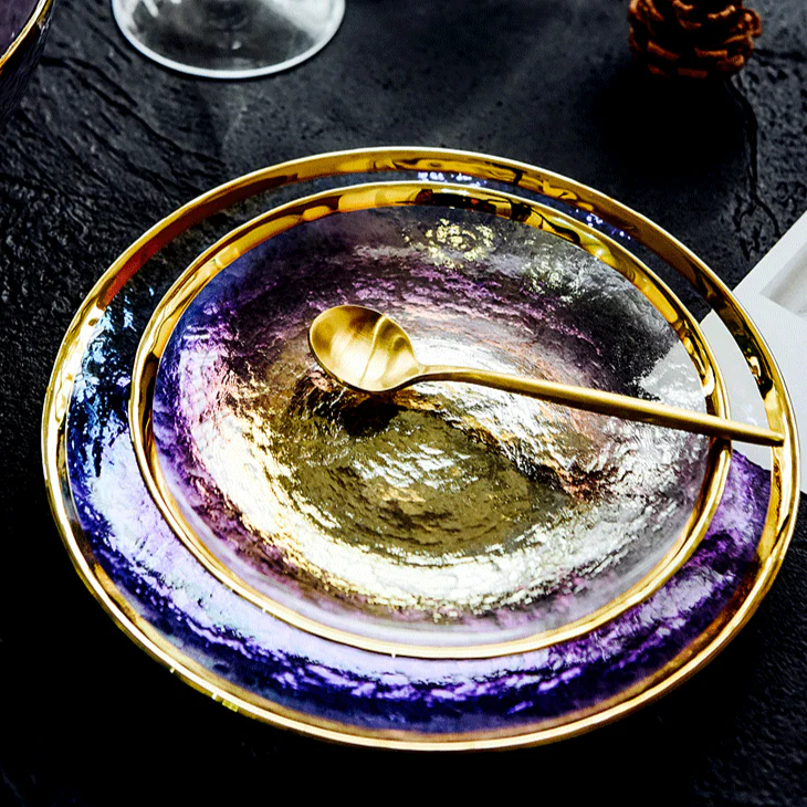 Skorter plates collection - Opal rainbow