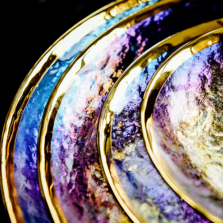 Skorter plates collection - Opal rainbow