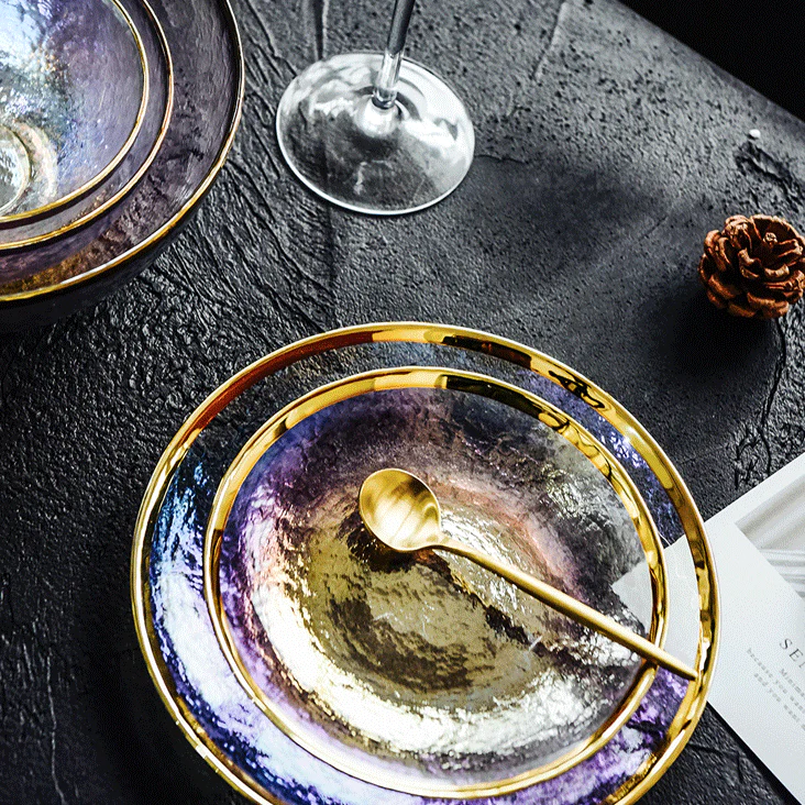 Skorter plates collection - Opal rainbow