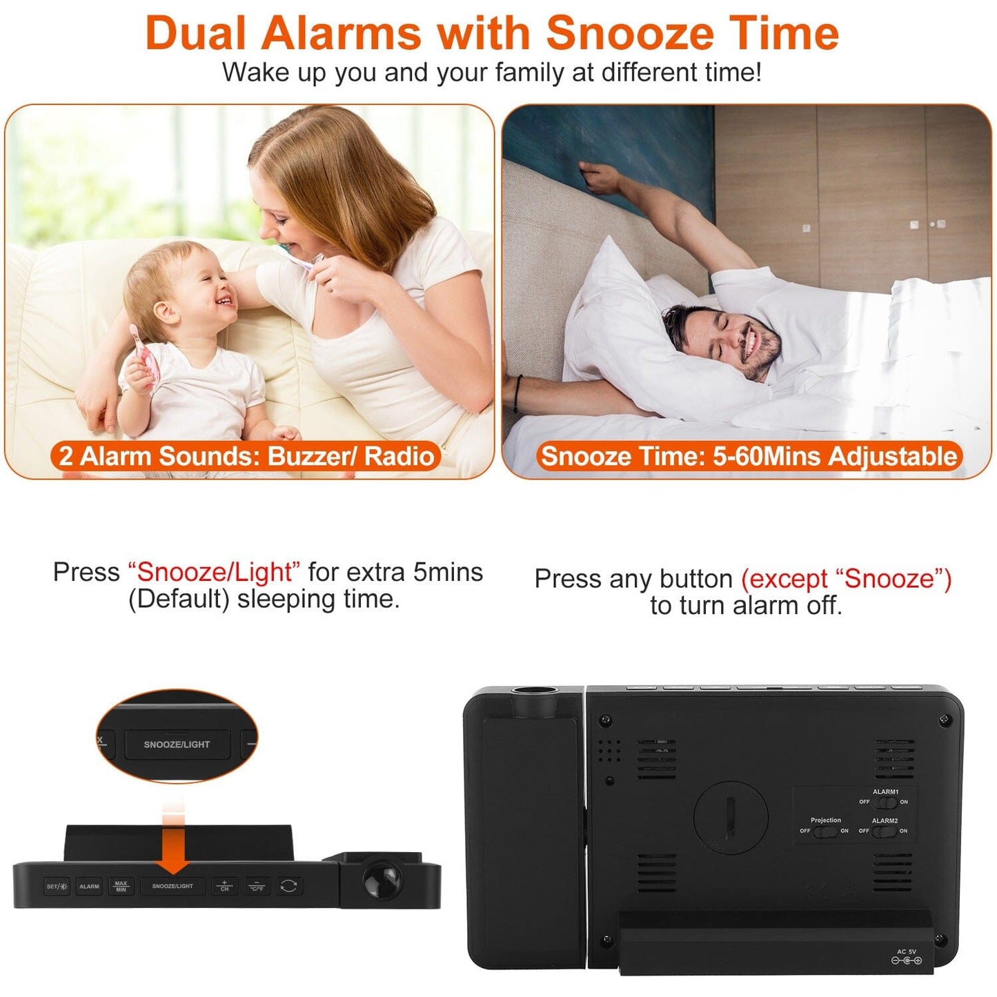 Skorter | Atomic projector alarm clock