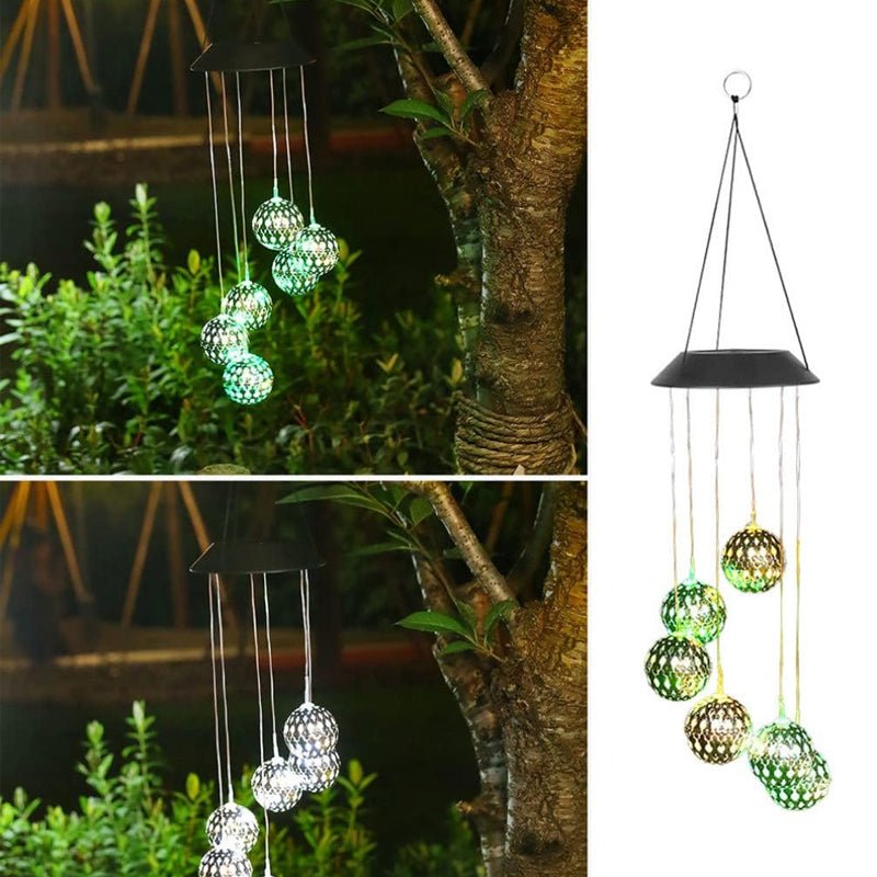Skorter | AURABELL – Solar Wind Chime Outdoor Light for Eco-Friendly Garden Charm