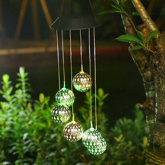 Skorter | AURABELL – Solar Wind Chime Outdoor Light for Eco-Friendly Garden Charm