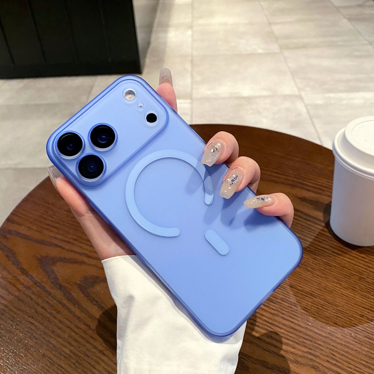 Skorter | AURACLEAR – Ultra-Thin Matte Clear MagSafe Case for iPhone