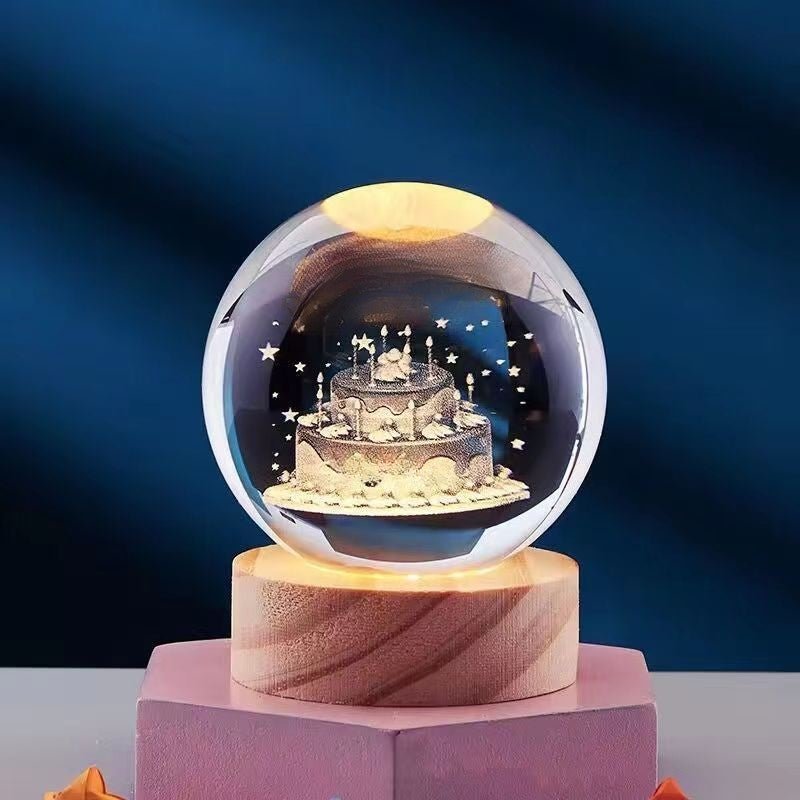 Skorter | AURASHINE – 3D LED Crystal Lamp for Dreamy Night Ambiance