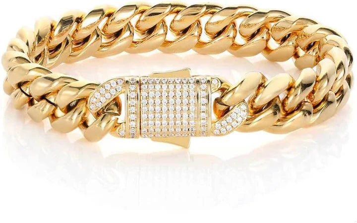Skorter | AURELIUS – 18K Gold Plated Cuban Link Bracelet for Men