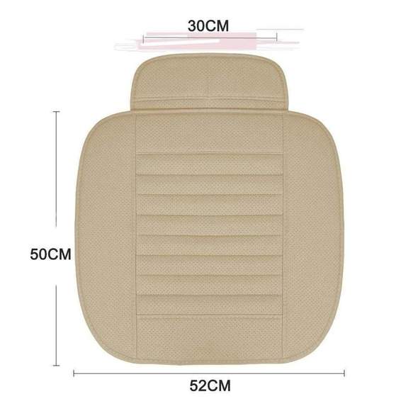 Skorter | Leather Bamboo Charcoal Car Seat Cushion-Absorbing odor(Four Seasons Universal)