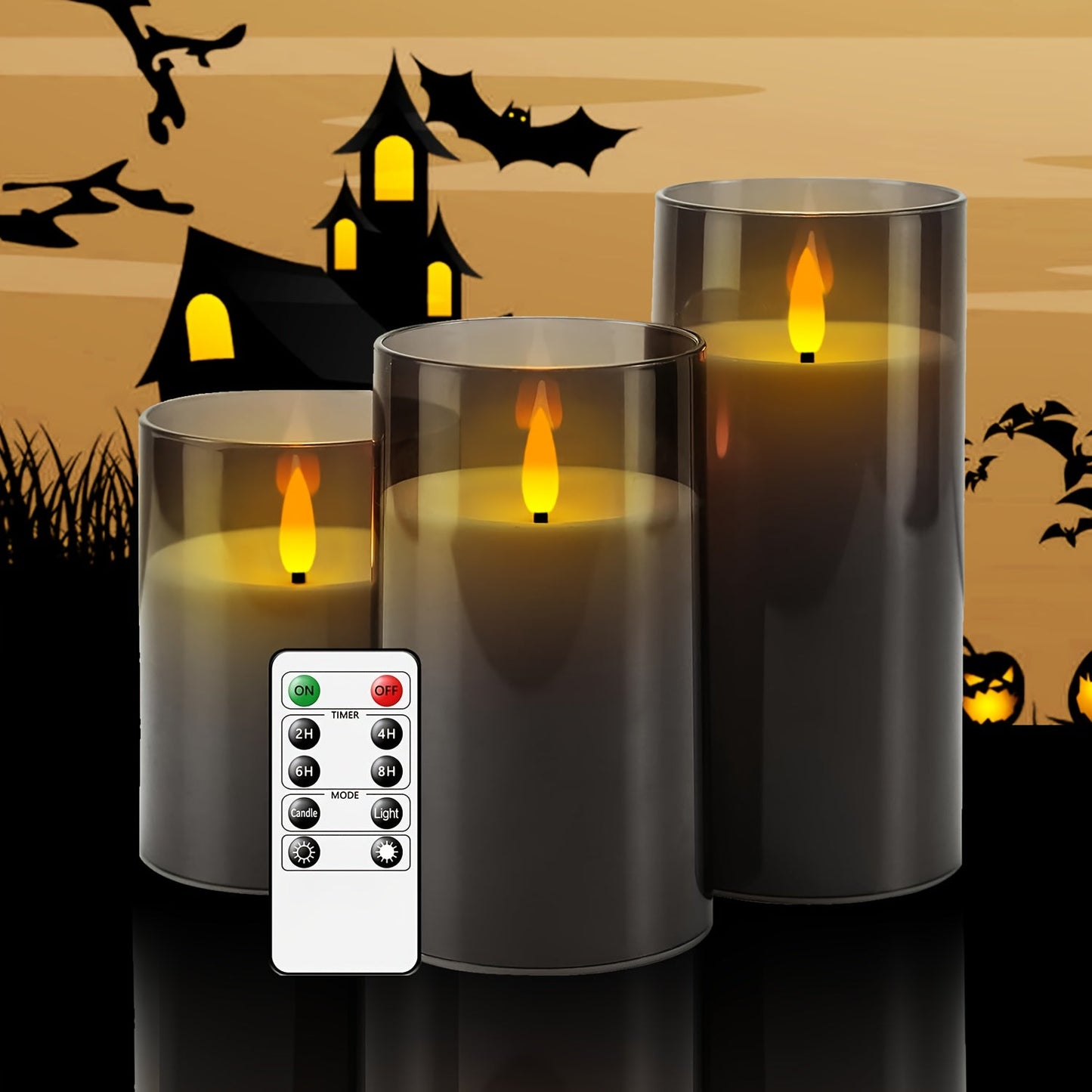 Skorter | Flameless LED Light with Remote – Gray