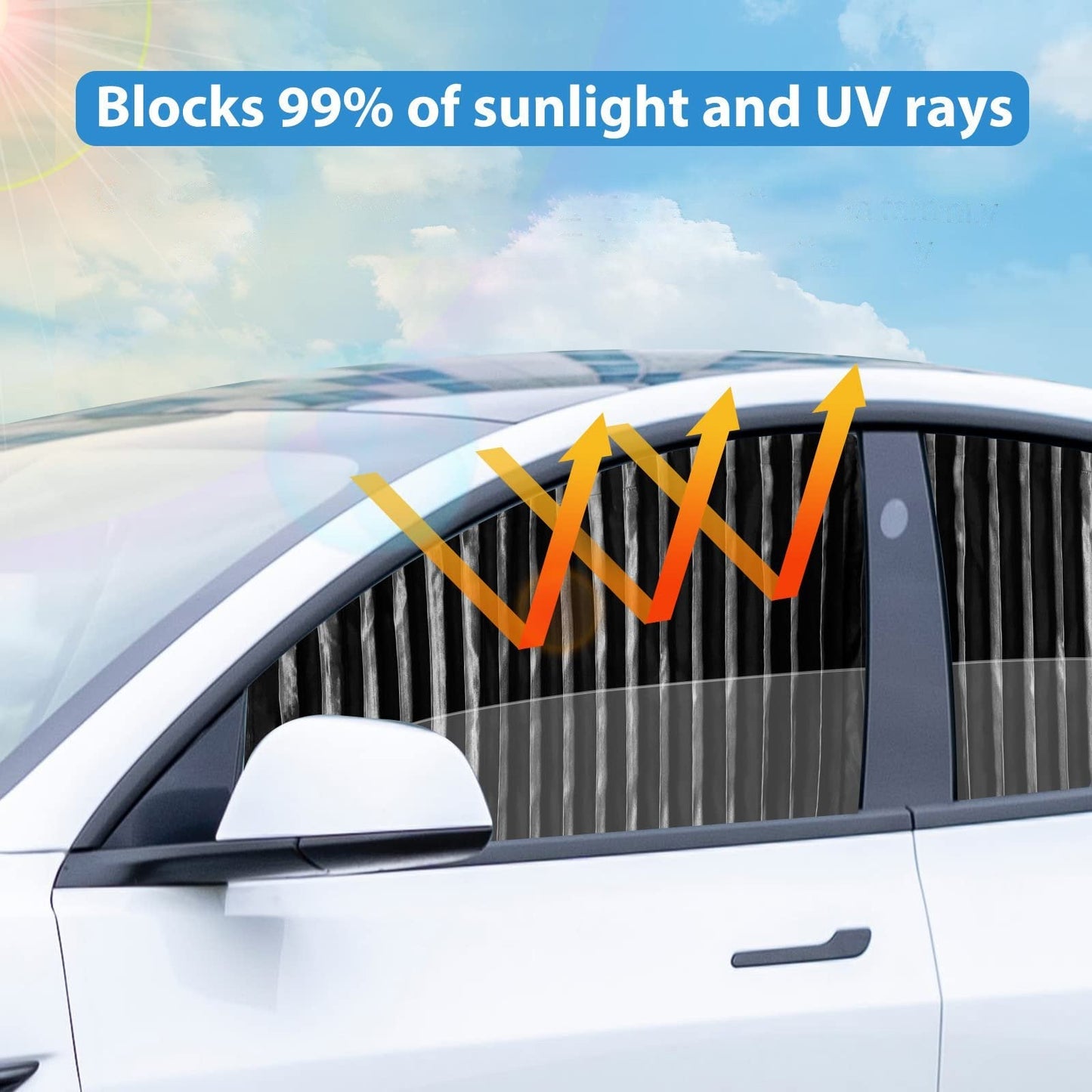 Skorter | Universal Fit Magnetic Car Side Window Privacy Sunshade