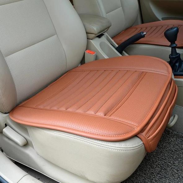 Skorter | Leather Bamboo Charcoal Car Seat Cushion-Absorbing odor(Four Seasons Universal)