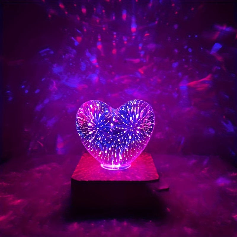 Skorter | FireworkLight - 3D LED Love Heart Fireworks Nightlight