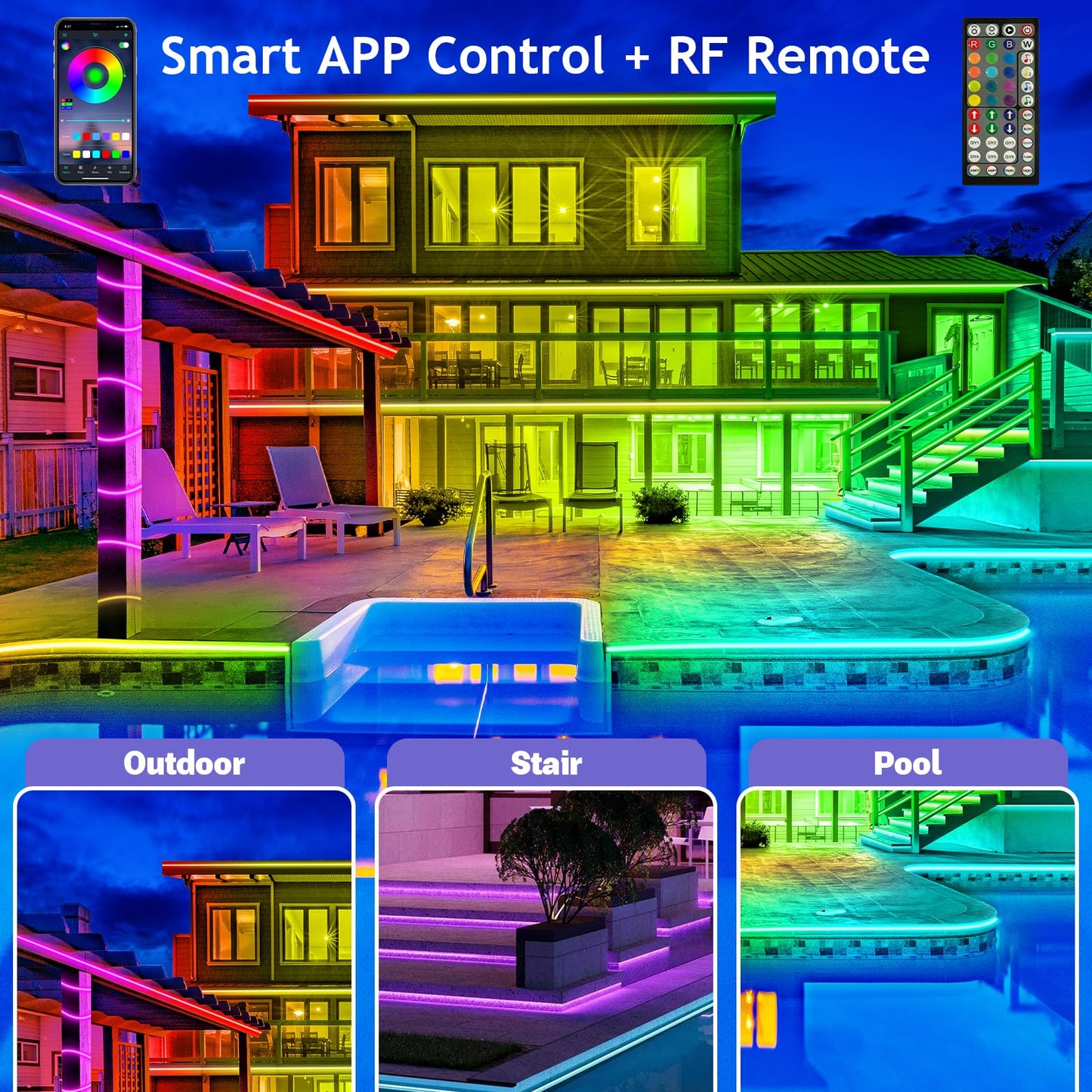 Skorter | Smart Rainbow LED Permanent Outdoor Light