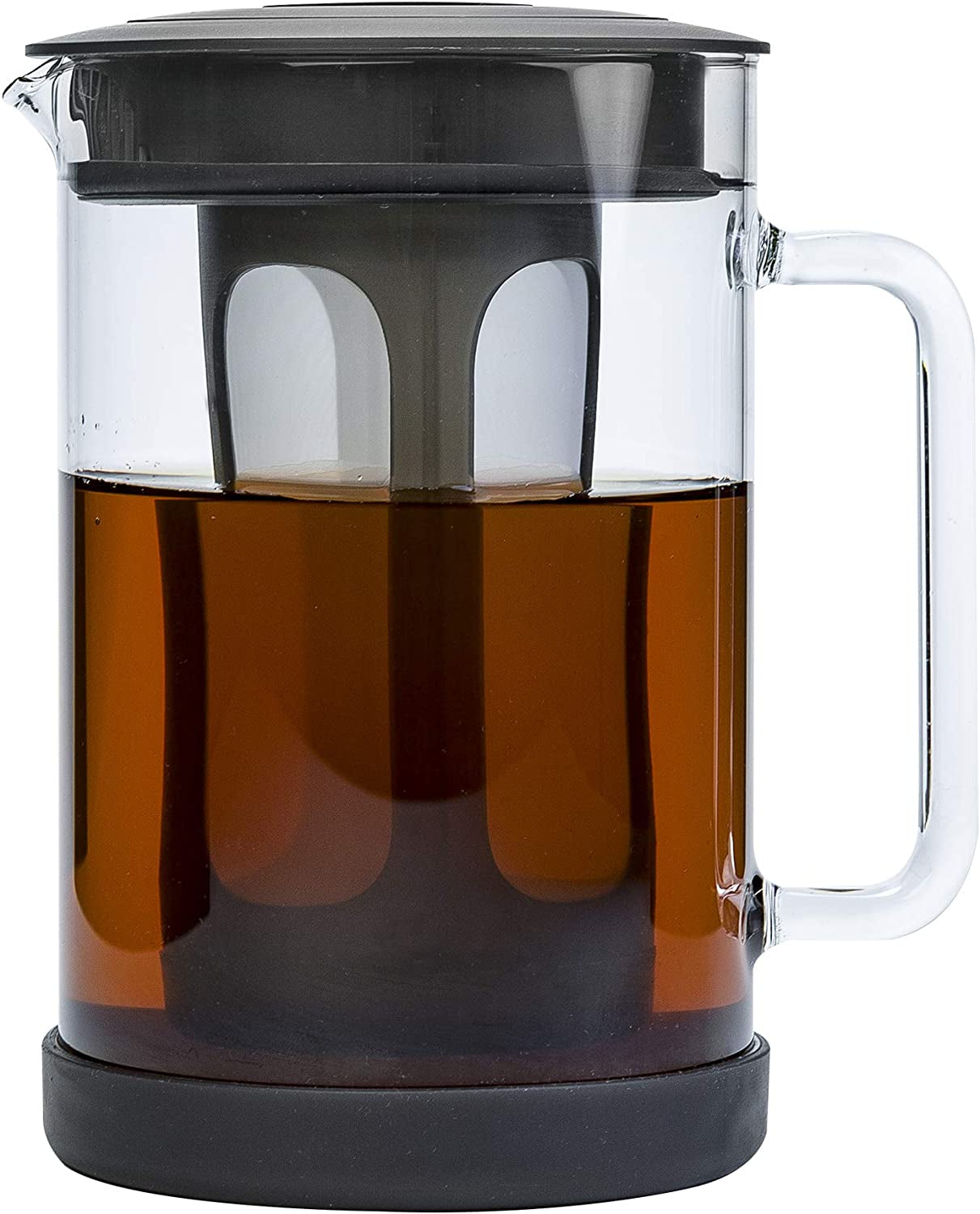 Skørter | Cold Brew Iced Coffee Maker with durable glass carafe and airtight lid, dishwasher safe, perfect 6 cup size, 1.6 qt