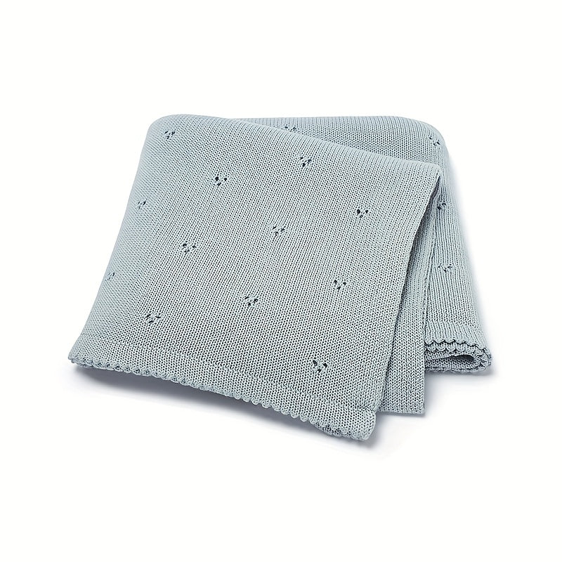 Skorter | Baby Knitted Solid Color Blanket, Stroller Cover Air-Cooled Blanket Easter Gift, Halloween, Christmas Gift