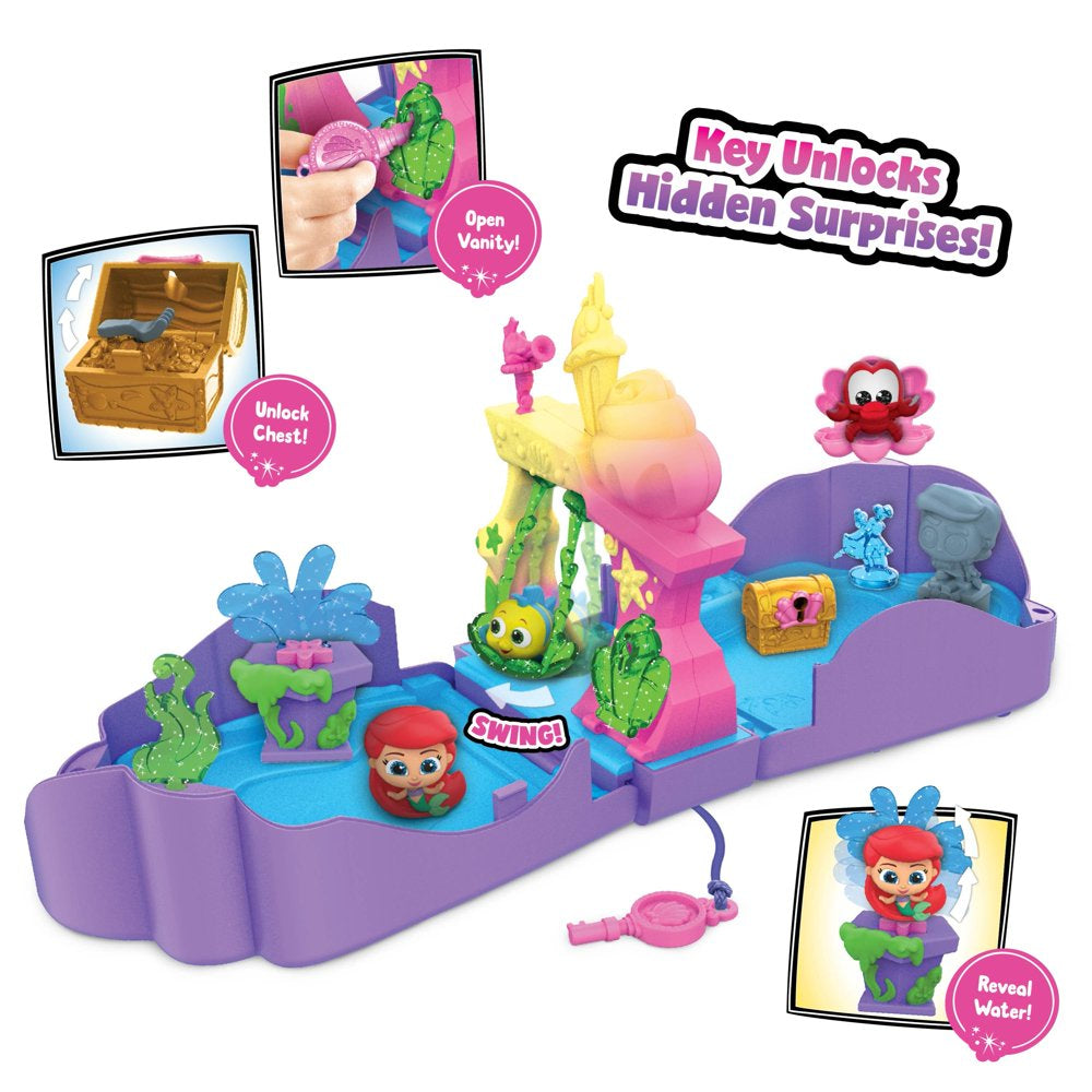 Skørter | Disney Doorables behind the Door Ariel's Grotto Playset, Includes 3 Exclusive Disney The Little Mermaid Figures, 8 Accessories, and 1 Key, Children's Toys for Ages 5 and Up
