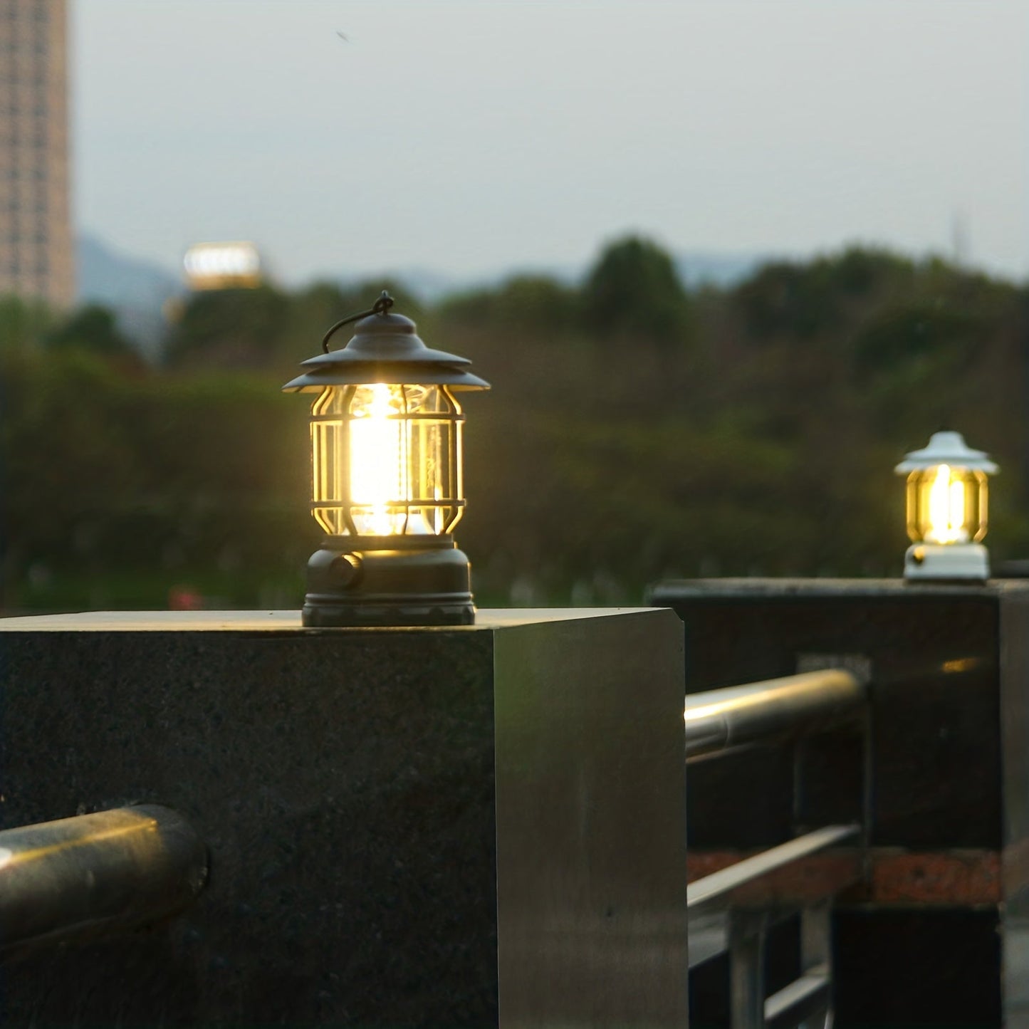 Skorter | RetroLight - Dimmable Outdoor Camping Lantern with USB, Rechargeable LED Lighting