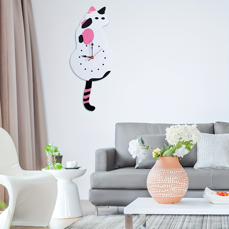 Skorter | SwingTail - Swingtail Cat Wall Clock with Silent Mechanism