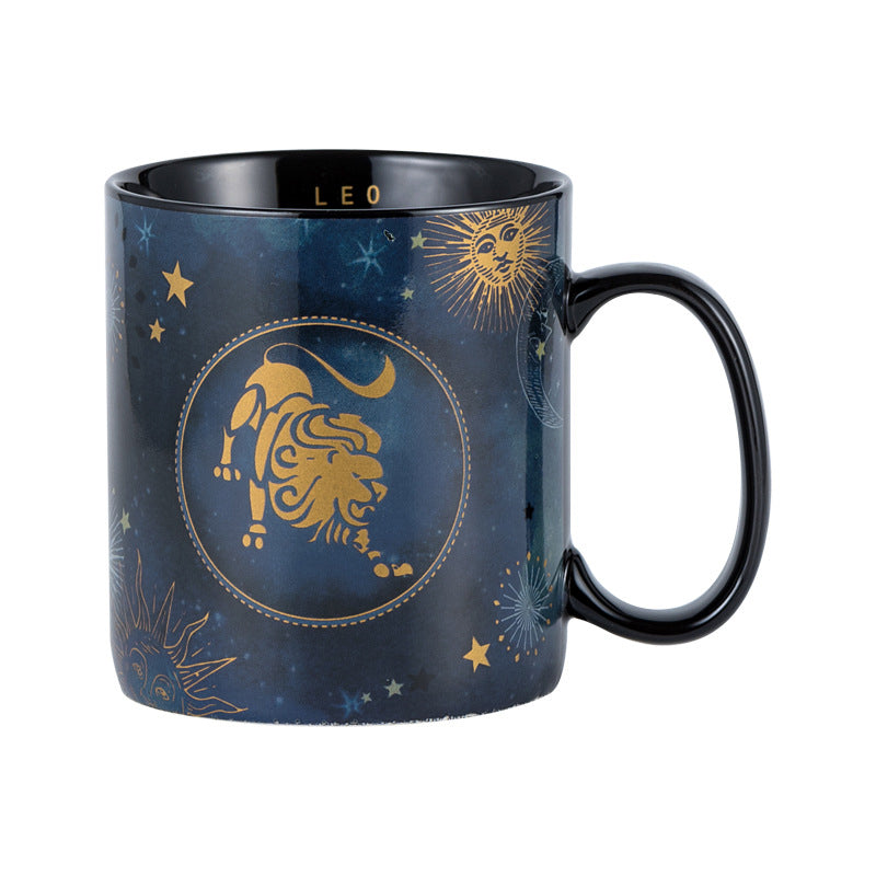 skorter | 12 Zodiac Signs Mug Cobalt Blue Ceramic Coffee Mug