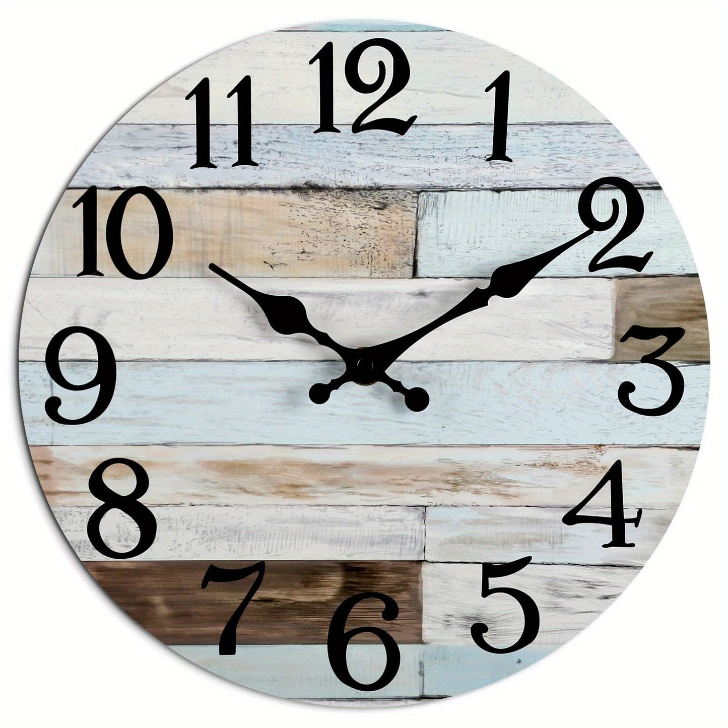 Skorter | Nautical Wall Clock - Silent Round Clock, Blue Theme for Outdoor and Indoor