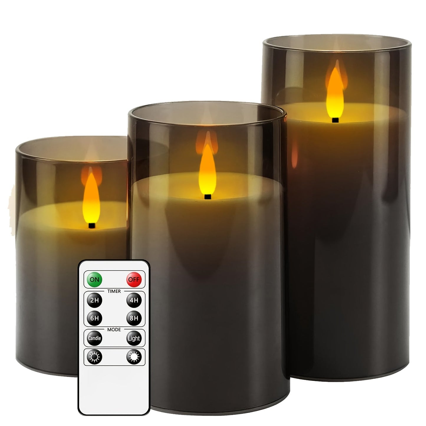Skorter | Flameless LED Light with Remote – Gray