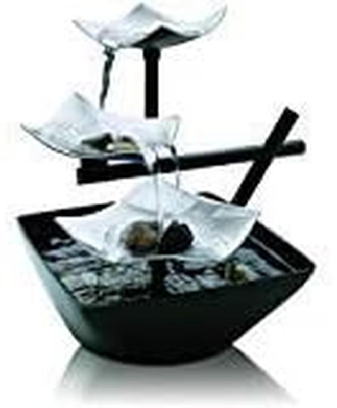 Skorter | Water Fountain Soothing Sound Machine - Automatic Pump, Deep Pool & Natural River Stones