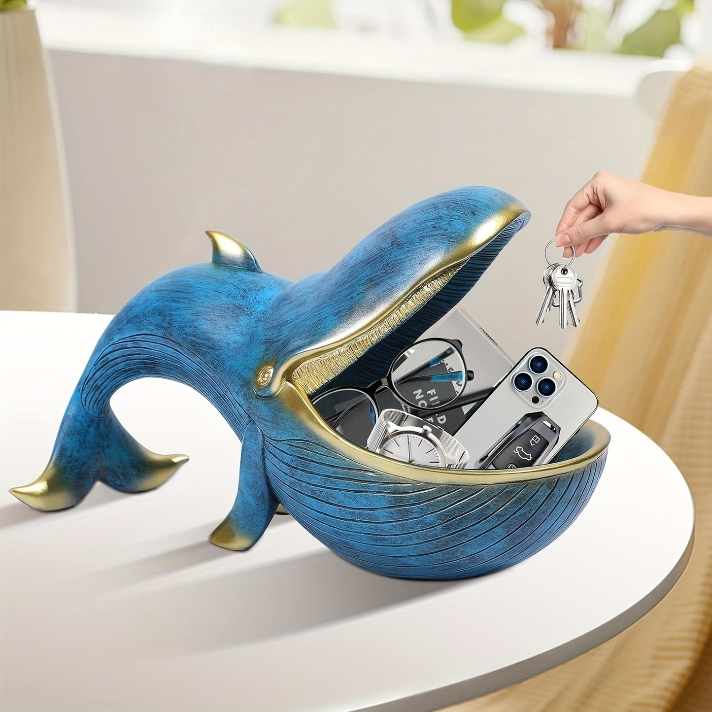 Skorter | WhaleDecor - Whale Sculpture Candy Plate & Storage Box