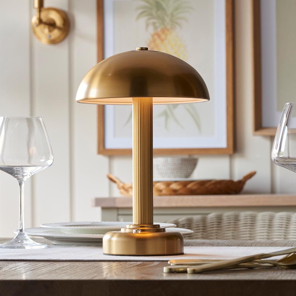 Skorter | Bailee Gold Rechargeable Table Lamp