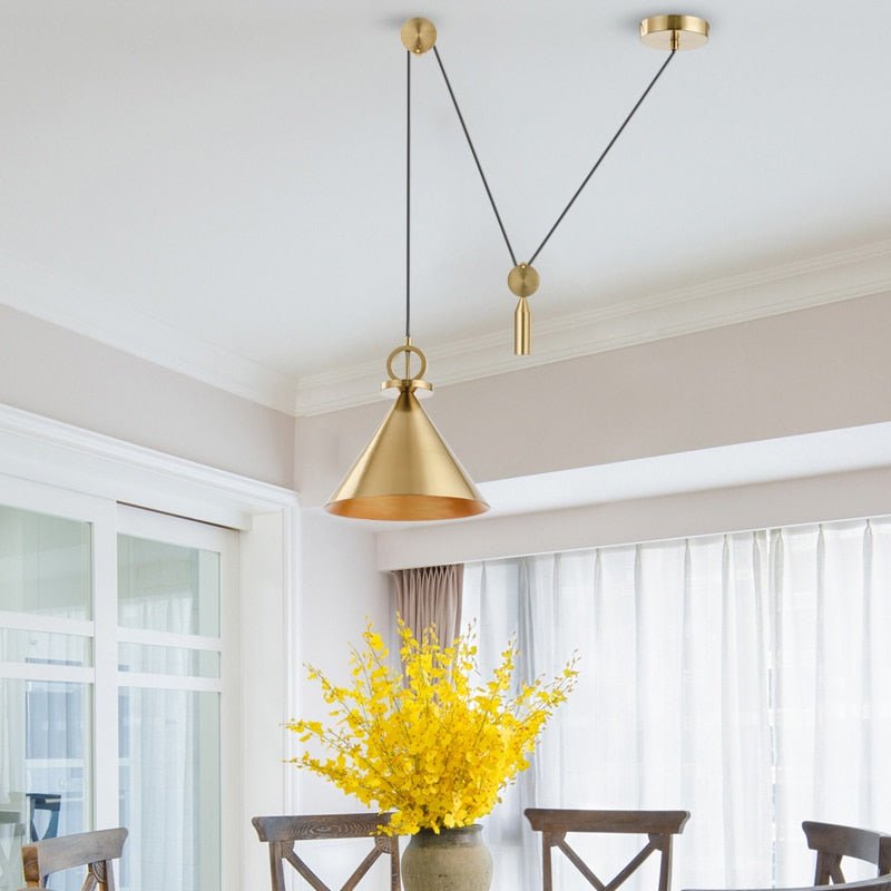 Skorter | LuxeBalance – Modern Copper Ceiling Lamp