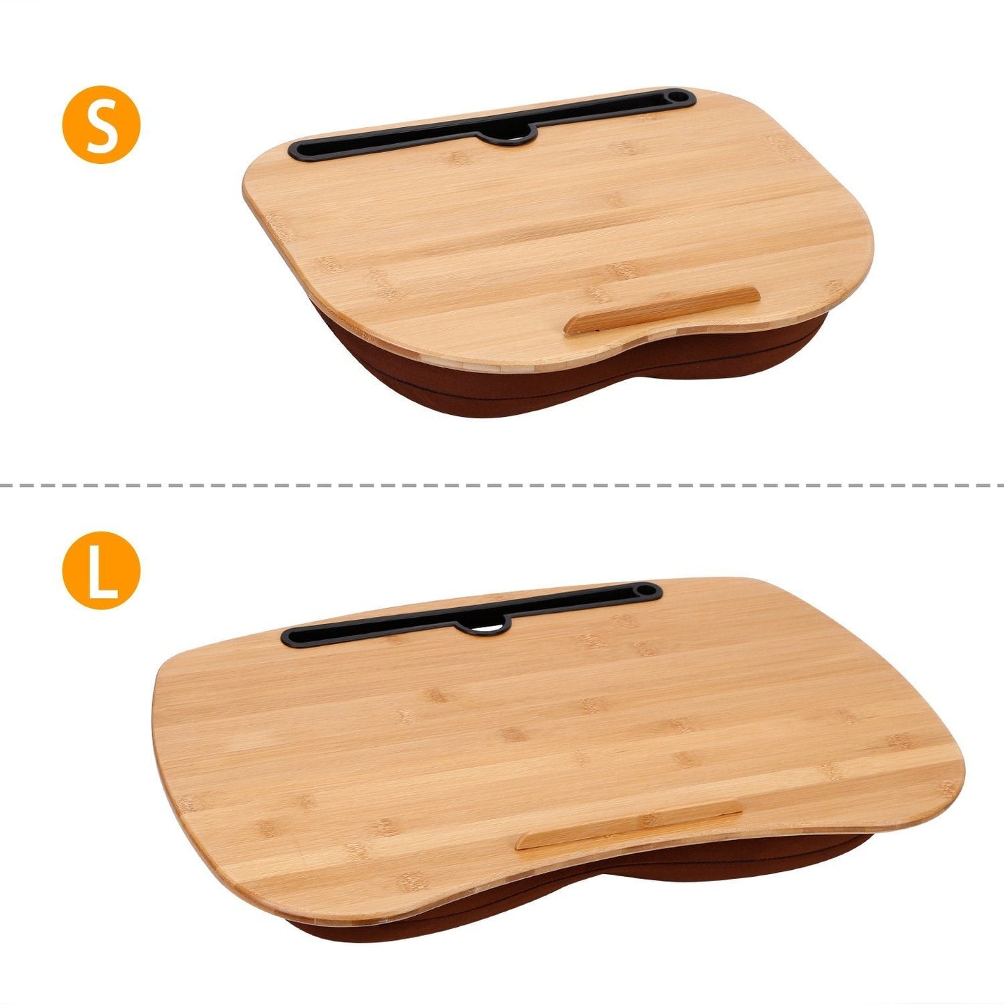Skorter | Bamboo Laptop Lap Desk with Cushion Holder Table
