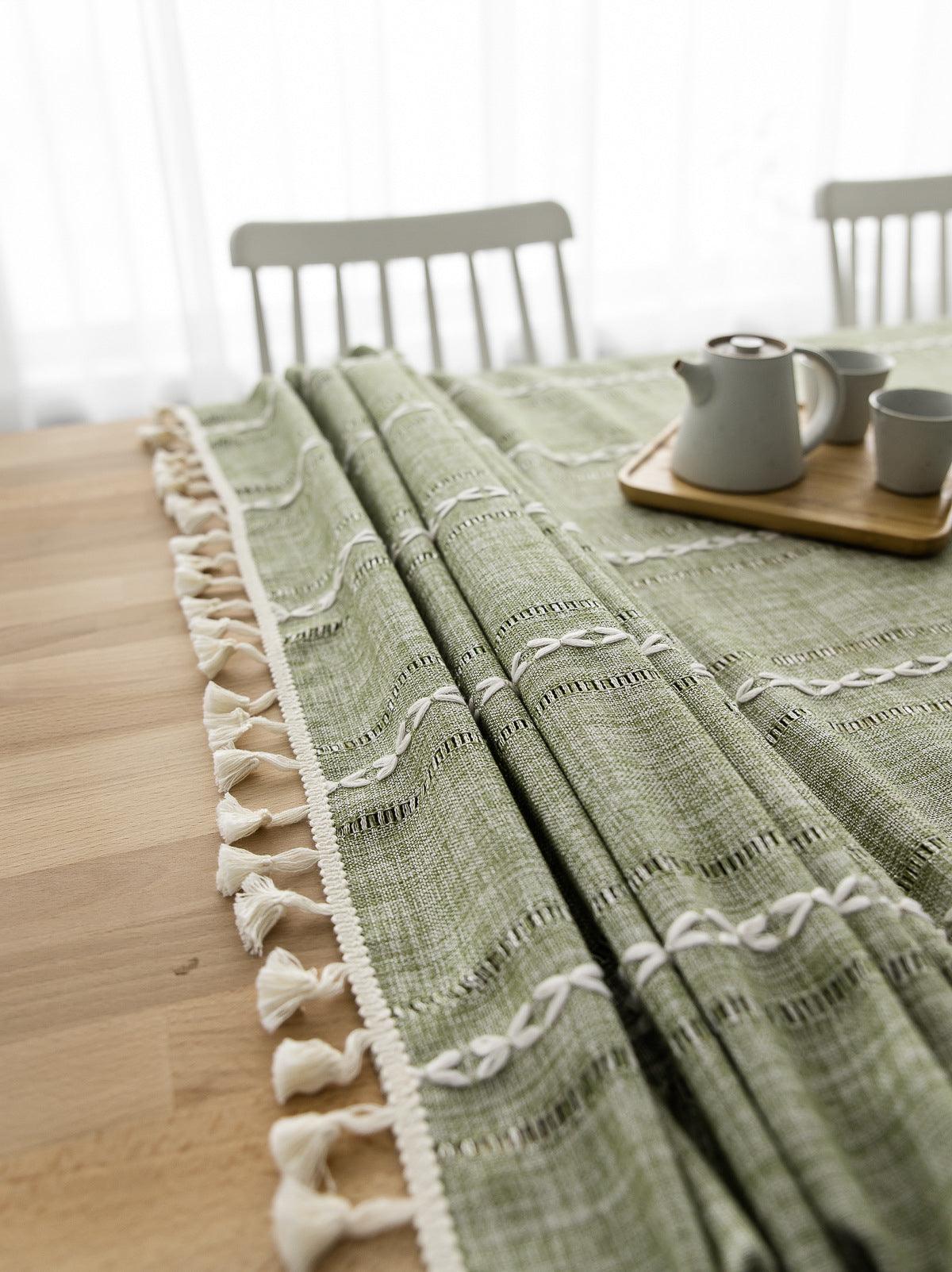 Skorter | Batillo Linen Tablecloth | Tablecloth, Indoor & Outdoor