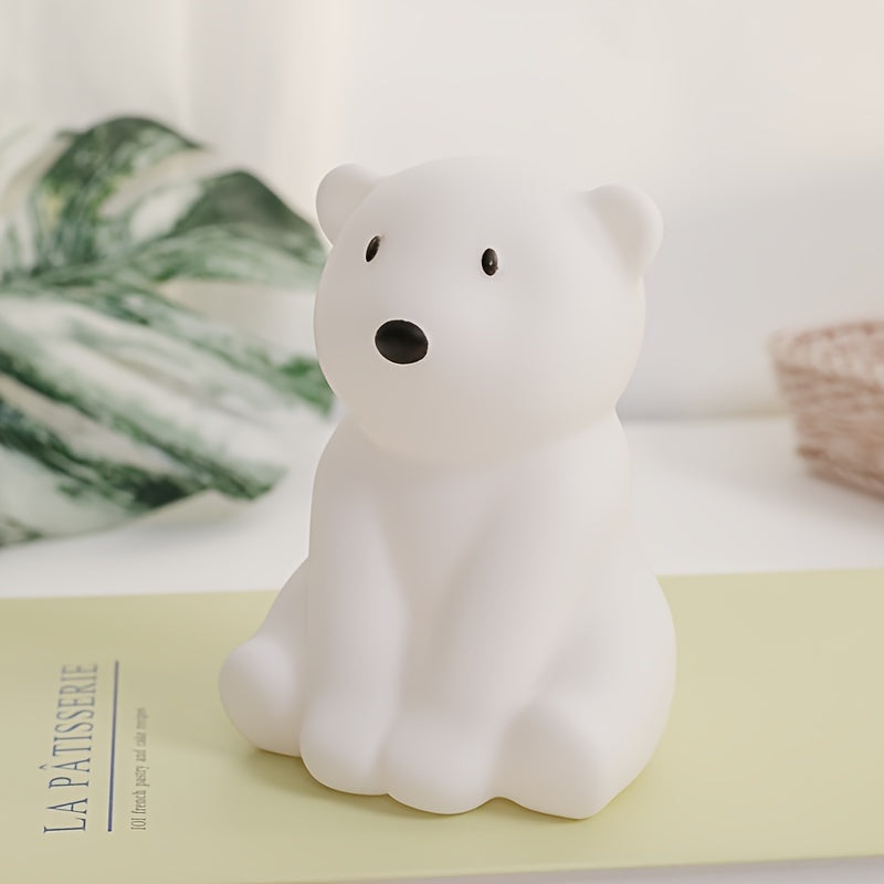 Skorter | PolarGlow - Cartoon Polar Bear Night Light with LED Uplight