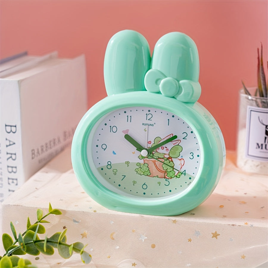 Skorter | BunnyTime - Cute Cartoon Rabbit Alarm Clock with Night Light