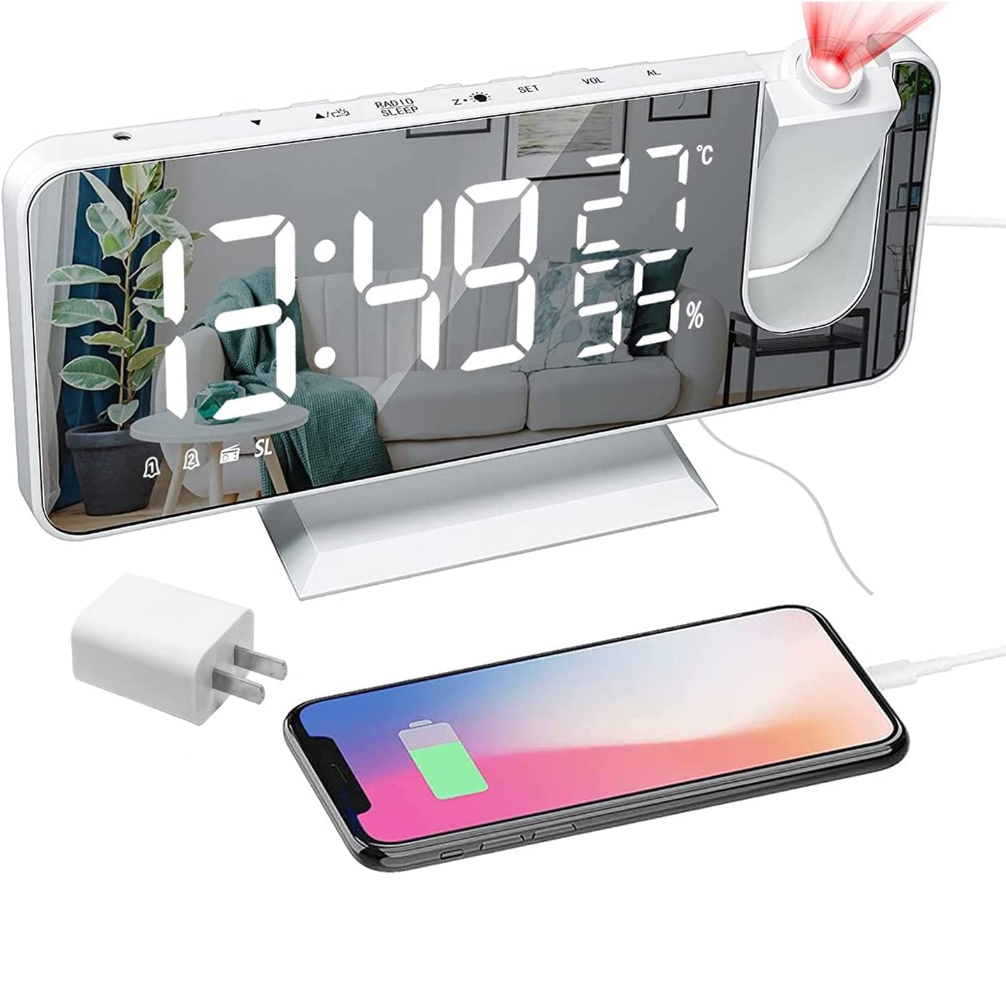 Skorter | Bedroom Projection Digital Alarm Clock