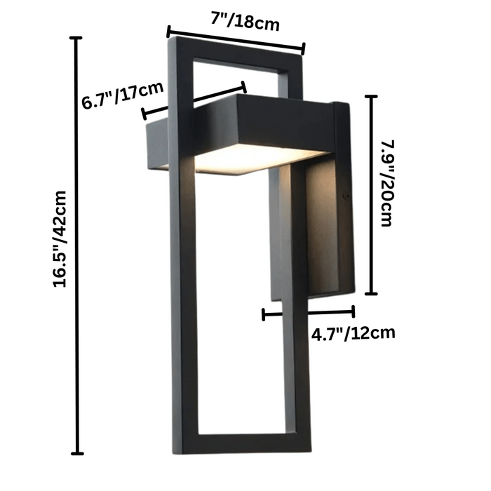 Skorter | ARCORA – Modern Outdoor Wall Lamp with LED & Weather Protection