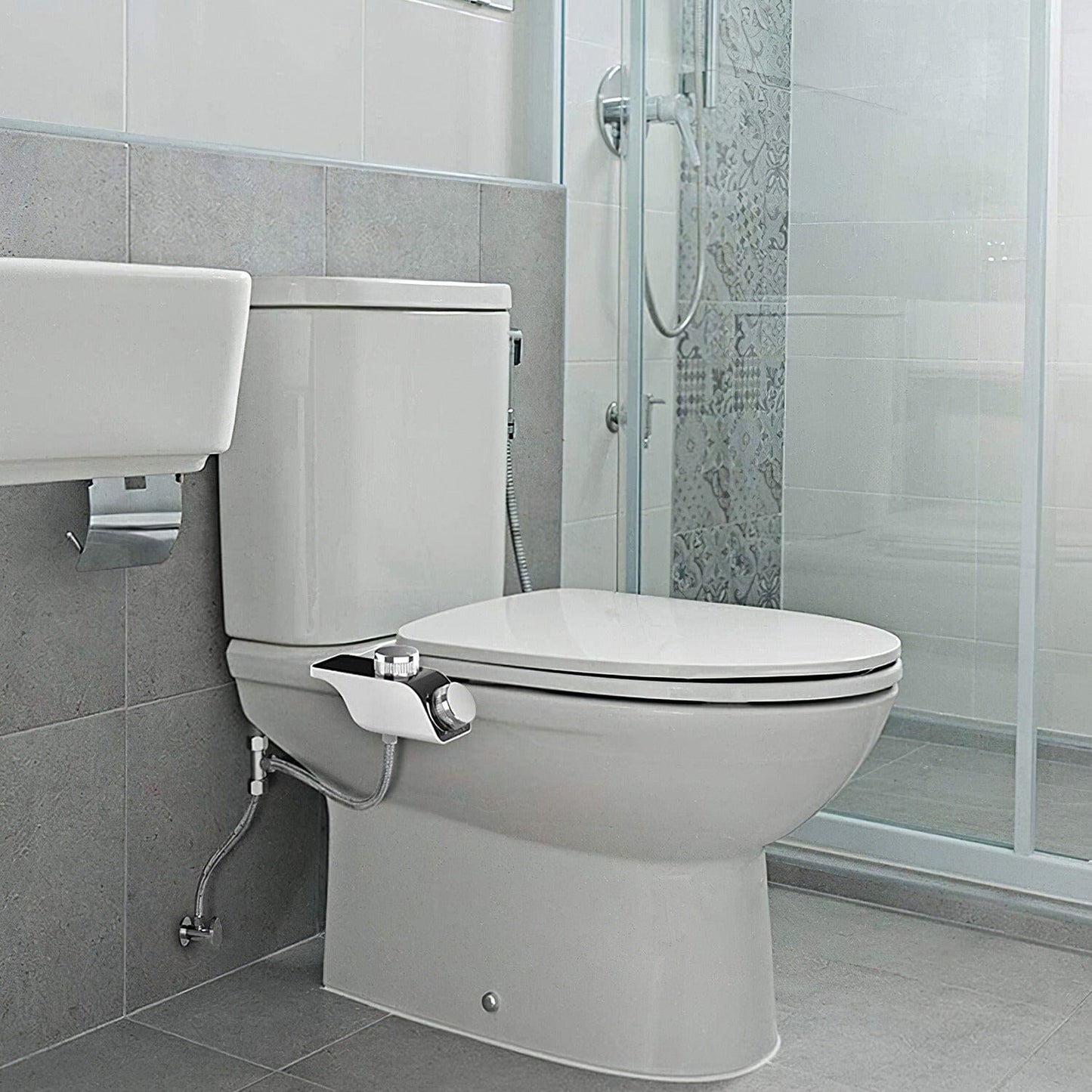 Skorter | Bidet Fresh Water Sprayers with Self-Cleaning Double Nozzle without Electricity