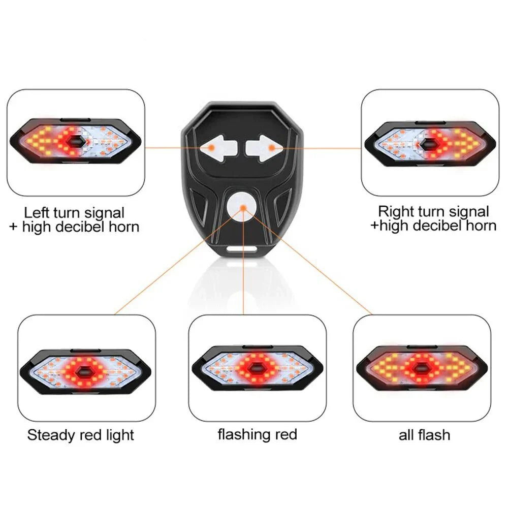 Skorter | BikeGuard Light – Rechargeable bicycle rear light with remote control & 32 LEDs for maximum safety