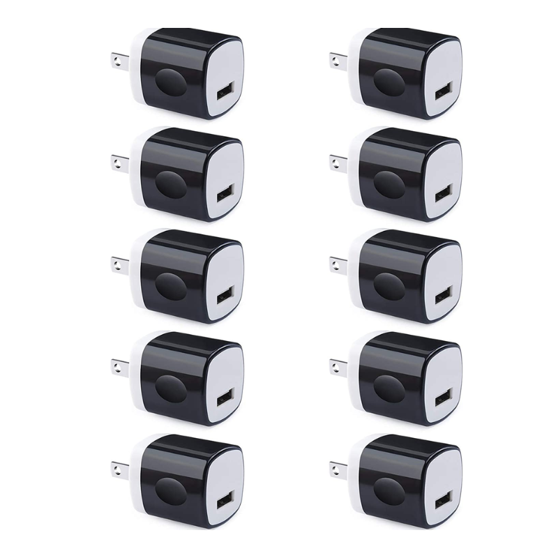 Skorter | 10 Pack USB Plug Charging Cube Block