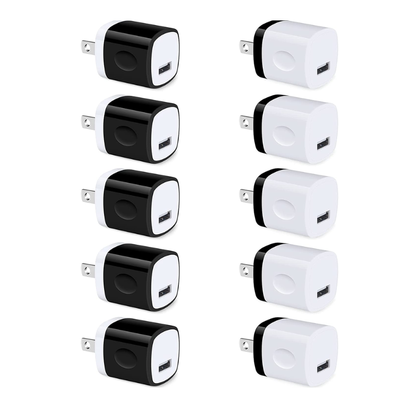Skorter | 10 Pack USB Plug Charging Cube Block