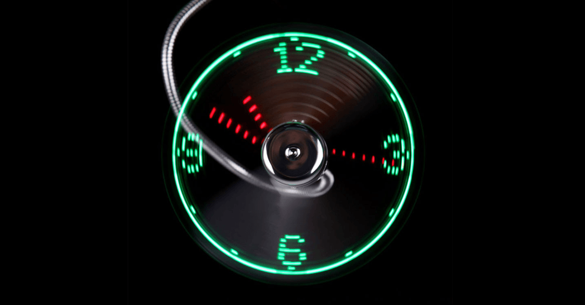 Skorter | 2-in-1 LED Light USB Cooling Fan with Real-Time Clock - Think Different